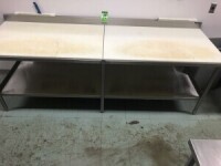 Tables en acier inoxydable FRANESSE, 93 po