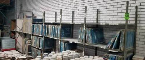 (14) Sections of adjustable industrial shelving