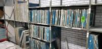 Complete inventory of DESIGN AMERICA screen-printing screens (~300 units)
