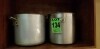 (2) pots en acier
