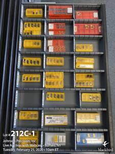 2 drawers of tool inserts, carbide