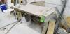 Metal Table with wood top