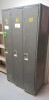 (3) Full length vertical lockers