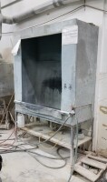Washing station with steel table base, hoses and grill platform 48x24x24"