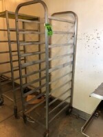 Chariots sur roues en acier inoxydable 10 plateaux