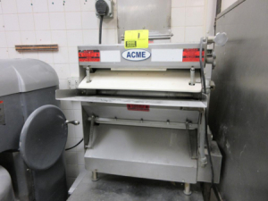 ACMR MR911-R (ser #27141), '2002 bench dough roller, 3/4hp with stand