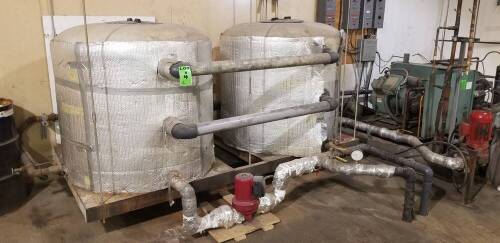 R&eacute;servoir &agrave; eau en plastique, +/- 10 tonnes, Tour de refroidissement &agrave; l'eau