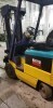 Chariot &eacute;l&eacute;vateur &eacute;lectrique "Komatsu", pneus pleins, Mod. : FB25SH-4, Ser. : 32903A, Heures : 2 735, Cap. : 5 000 lbs, M&acirc;t, 3 sections, Fourches &agrave; mouvement lat&eacute;ral, Chargeur &agrave; batterie, 48 volts - 7