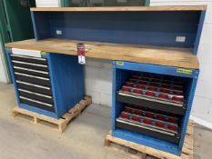 SUSTA/KENNEDY Wood Top Work Bench, 23.5" x 79" Top, w/ Ball Bearing Drawer Base