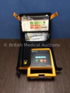 Medtronics Physio Control Lifepak 500 Automated External Defibrillator with 1 x Physio Control 500 Lithium Battery and Carry Case (Powers Up)