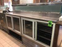 2-Door Refrigerated preparation counter 8'x 3'x 52"