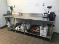 Stainless steel worktable 48" x 33" x 80"