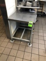 Stainless steel table 2' x 2' x 6'