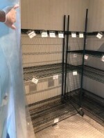 (4) ULINE wire racking (no contents)