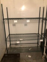 (5) ULINE wire racking (no contents)
