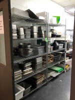 (2) ULINE Aluminum racking (no contents)