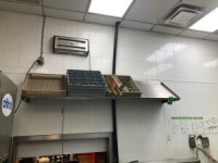 Stainless steel overhead shelf