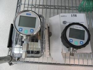 LOT (QTY.2) WIKA DG-10-S DIGITAL PRESSURE GAUGES