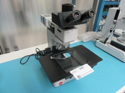 LEITZ LABORLUX 12 HL MICROSCOPE WITH 10X EYES, AND L 50X, HL 20X, NPL 10X, ICR 100X OBJECTIVES