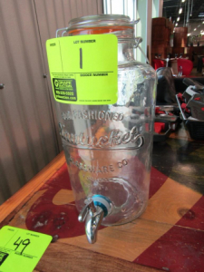 "Nantucket" glass beverage dispenser