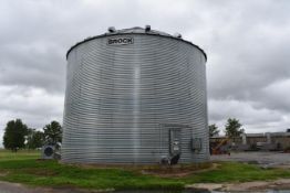 Brock Grain Tank, 42' Diameter x 8 Rings, Rated 36,000 Bushel Capacity w/Aeration and Power Sweep