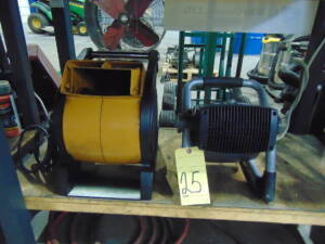 LOT CONSISTING OF: electric heater & blower
