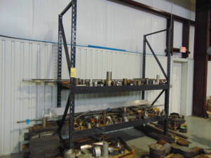 PALLET RACKING SECTION, 112" ht. x 96" W. x 36" dp. (No contents)