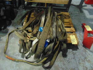 LOT OF SLINGS, assorted (on one skid)