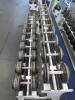 Set of 12 pairs of dumbells, starting at 25lbs upto 85lbs (1110lbs) including 2 level rack Atlantis - 6