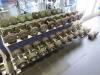 Set of 12 pairs of dumbells, starting at 35lbs upto 115lbs (1910lbs) including 2 level rack Atlantis & (4) 130lbs Dumbells - 4