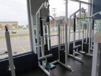 Weight Machine w/ plates, Lateral pull down Elie Sports #23 w/ Handle Accessory