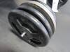 Weight Machine w/ free weights, Hack Sqat 45 degree Atlantis#37, Ser#19697 w/ (10) 45lb YRC, (2) 45lb Iron Hampton, (2) 25lb YRC & (2) 5lb YRC - 14