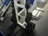 Weight Machine w/ free weights, Standup Power Sqat Elie Sports#33 w/ (6) 45lb YRC, (2) 25lb Iron Weider & (2) 5lb YRC - 6