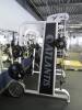 Weight Machine w/ free weights Smith Atlantis, Mod. E-154, w/ (6) 45lb Hampton, (4) 45lb YRC, (2) 25lb YRC, (2) 10lb YRC, (4) 2.5lb YRC - 4