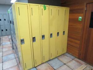 (2) Three Door Full Length Lockers