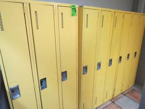 (3) Three Door Full Length Lockers