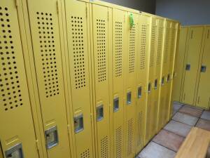 (4) Three Door Full Length Lockers