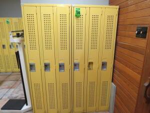 (2) Three Door Full Length Lockers