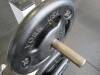 Atlantis Weight Machine w/free weights, T-Bar Row Mod. D-126 w/ York weights (3) 45lb & (1) 25lb (Rubber Coated) - 6