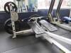 Atlantis Weight Machine w/free weights, T-Bar Row Mod. D-126 w/ York weights (3) 45lb & (1) 25lb (Rubber Coated) - 8
