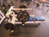 Atlantis Weight Machine w/free weights w/ Flat Bench Press Ser#19695 with (4) 45lb Iron Weights Olympia & Standard - 8