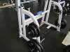 Inclined Bench Press Atlantis w/ (1) 45lb Olympic Bar, (4) 45lb YRC, (2) 25lb YRC, (2) 10lb YRC, (2) 2.5lb YRC - 6