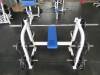Flat Bench Press Atlantis, Ser#34353 w/ 45lb Olympic Bar, (2) 45lb YRC, (4) 25lb YRC, (2) 10lb YRC, (2) 5lb YRC - 4