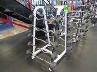 Atlantis Rack with 10 EZ Bar Hampton starting at 15lbs upto 100lbs