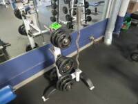 Atlantis Plate Rack w/ EZ Bar (6) 25lb YRC, (2) 10lb YRC, (4) 5lb YRC & (4) 2.5lb YRC