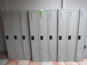 (3) Three Door Full Length Lockers