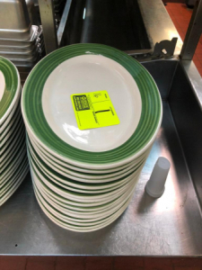 12" Tuxton china plates