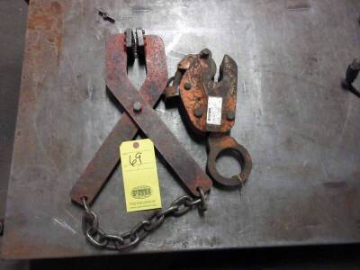 LOT OF PLATE CLAMPS (2)