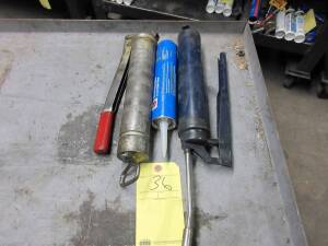 LOT OF GREASE GUNS (2), w/grease