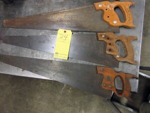 LOT OF HAND SAWS (3)